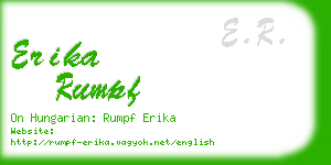 erika rumpf business card